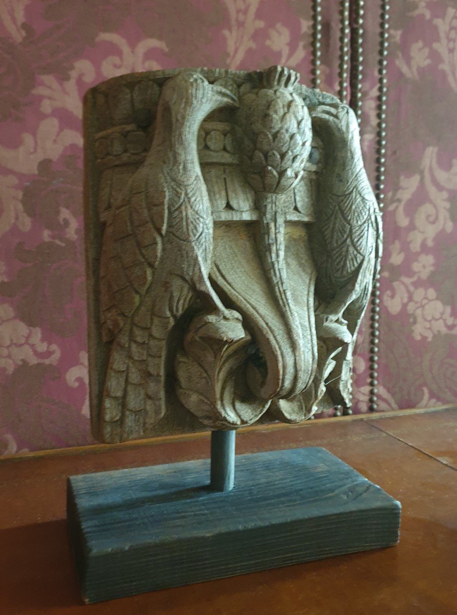 Carved Wooden Capital-photo-3