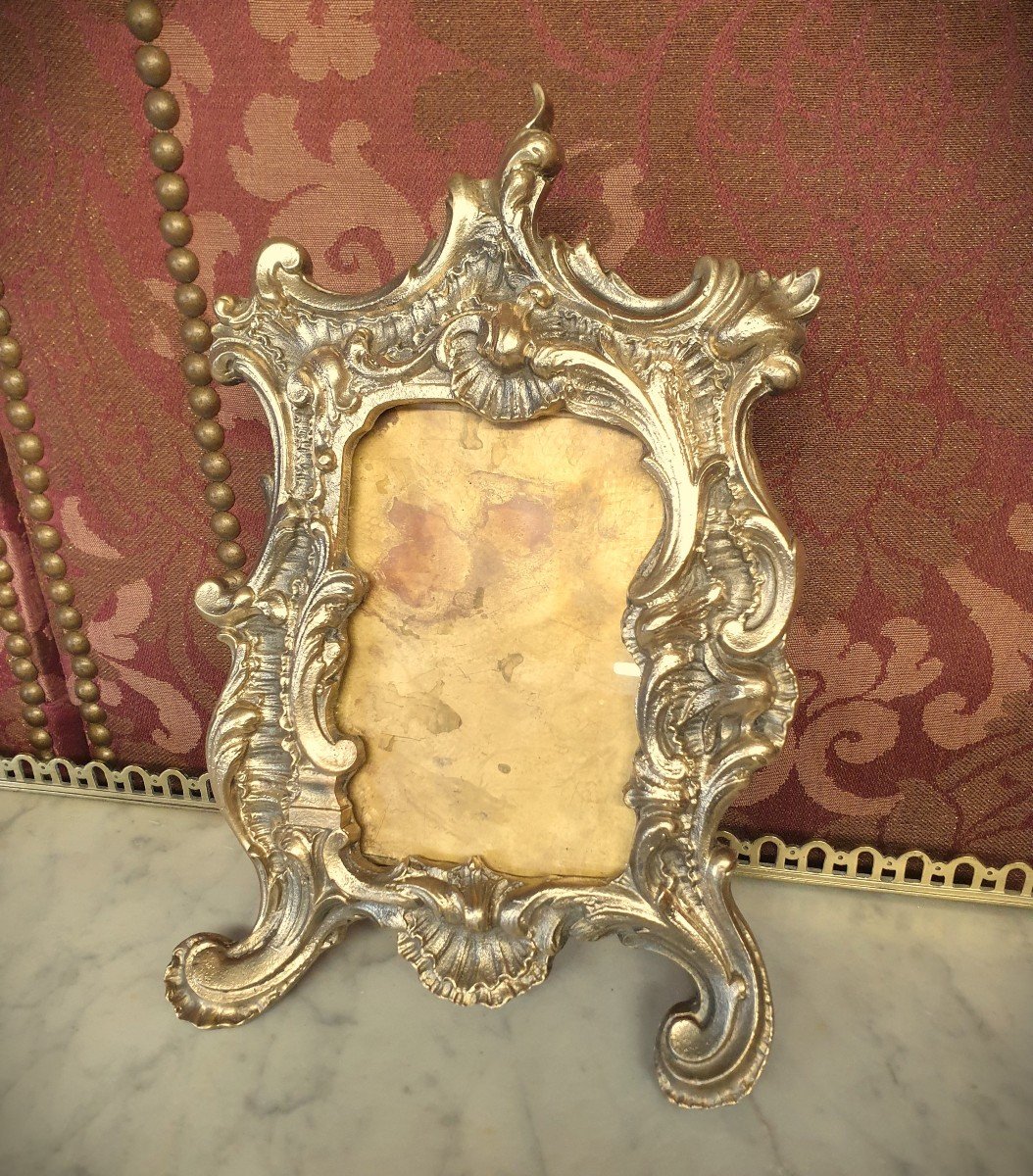 Rocaille Style Bronze Photo Frame XIX-photo-4