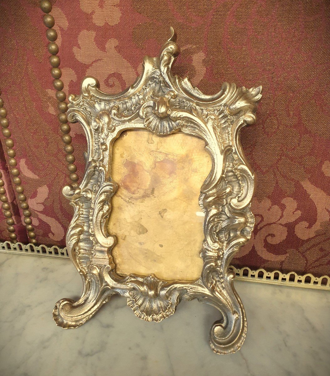 Rocaille Style Bronze Photo Frame XIX