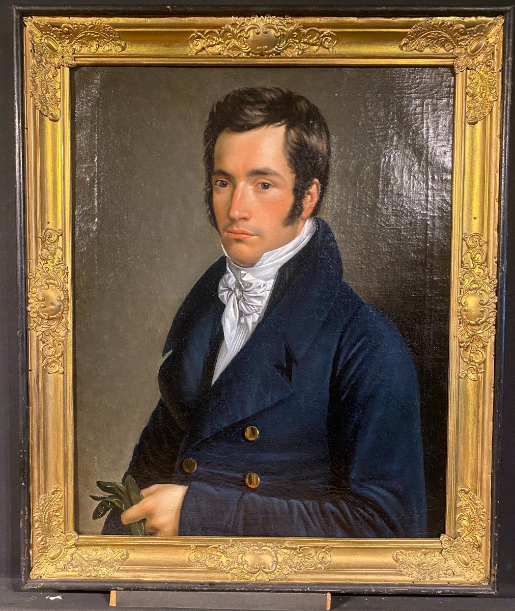 Portrait D’un Notable Vers 1850