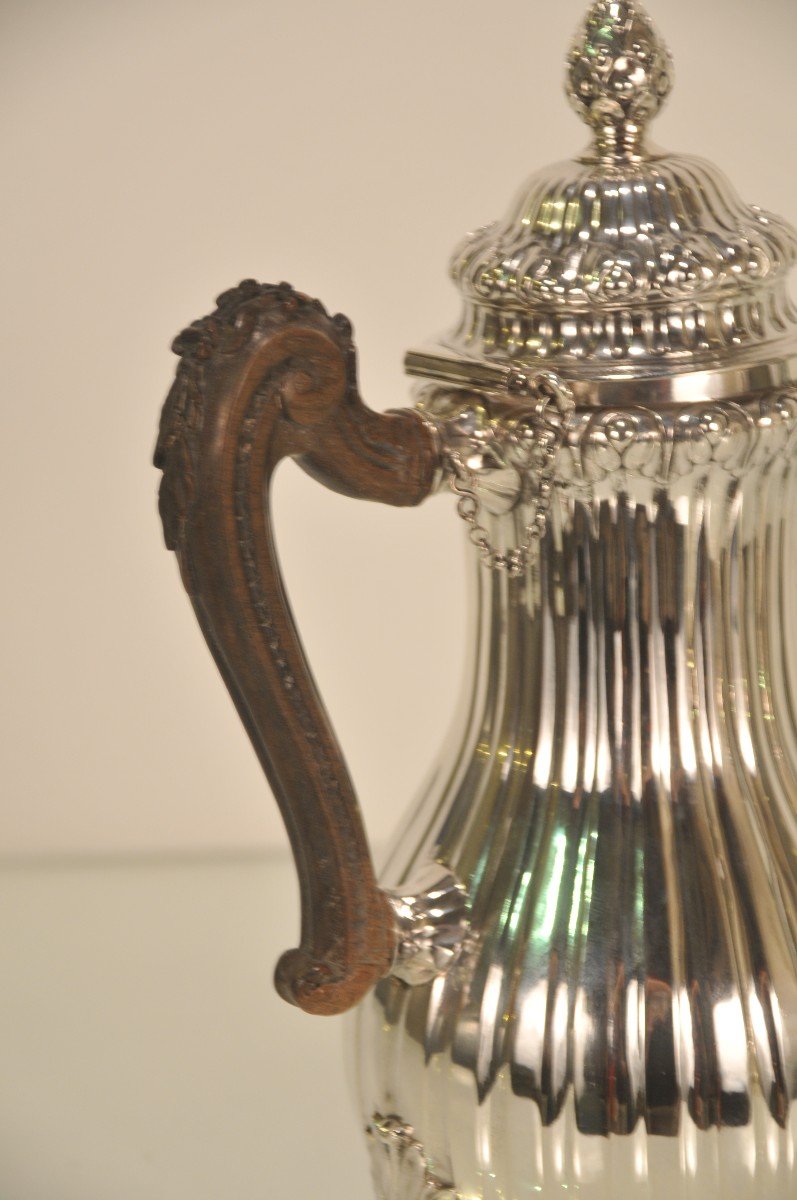 Cafetière En Argent D’époque Louis XVI -photo-4