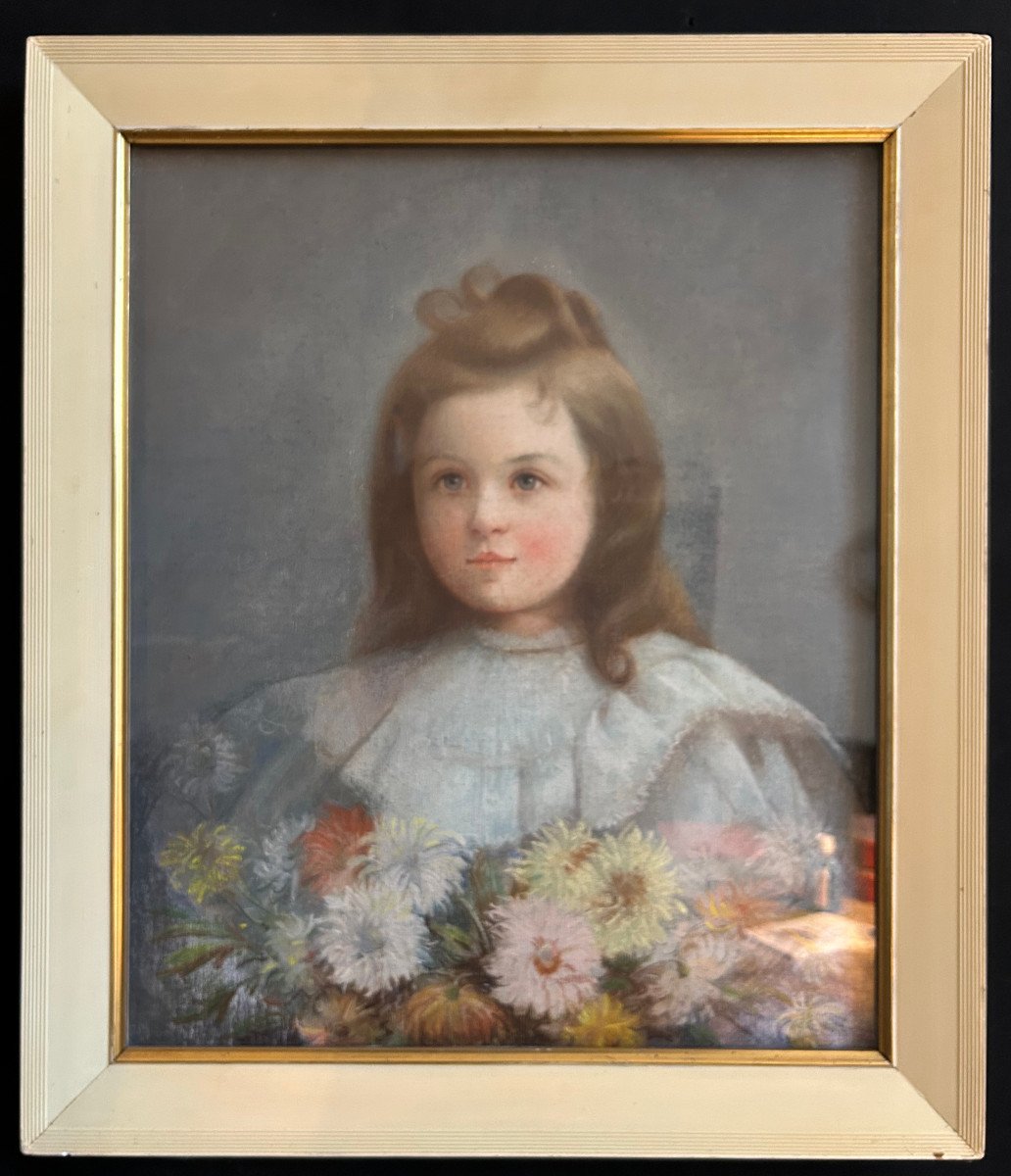 Pastel Representing A Young Girl