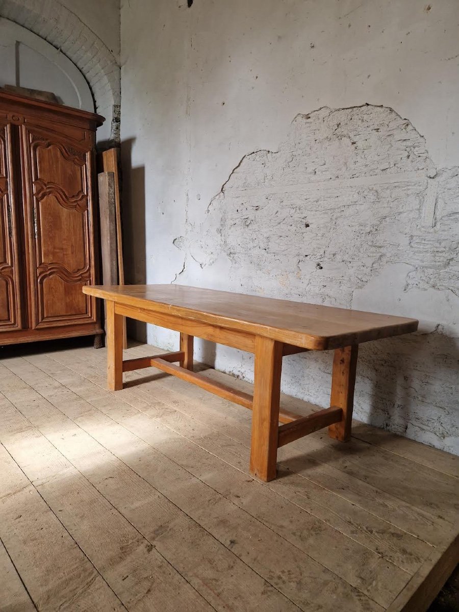 Large Elm Table Year 1960-photo-3