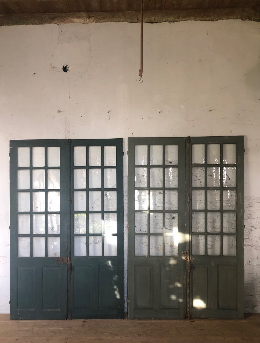 2 Pairs Of Large Glass Doors