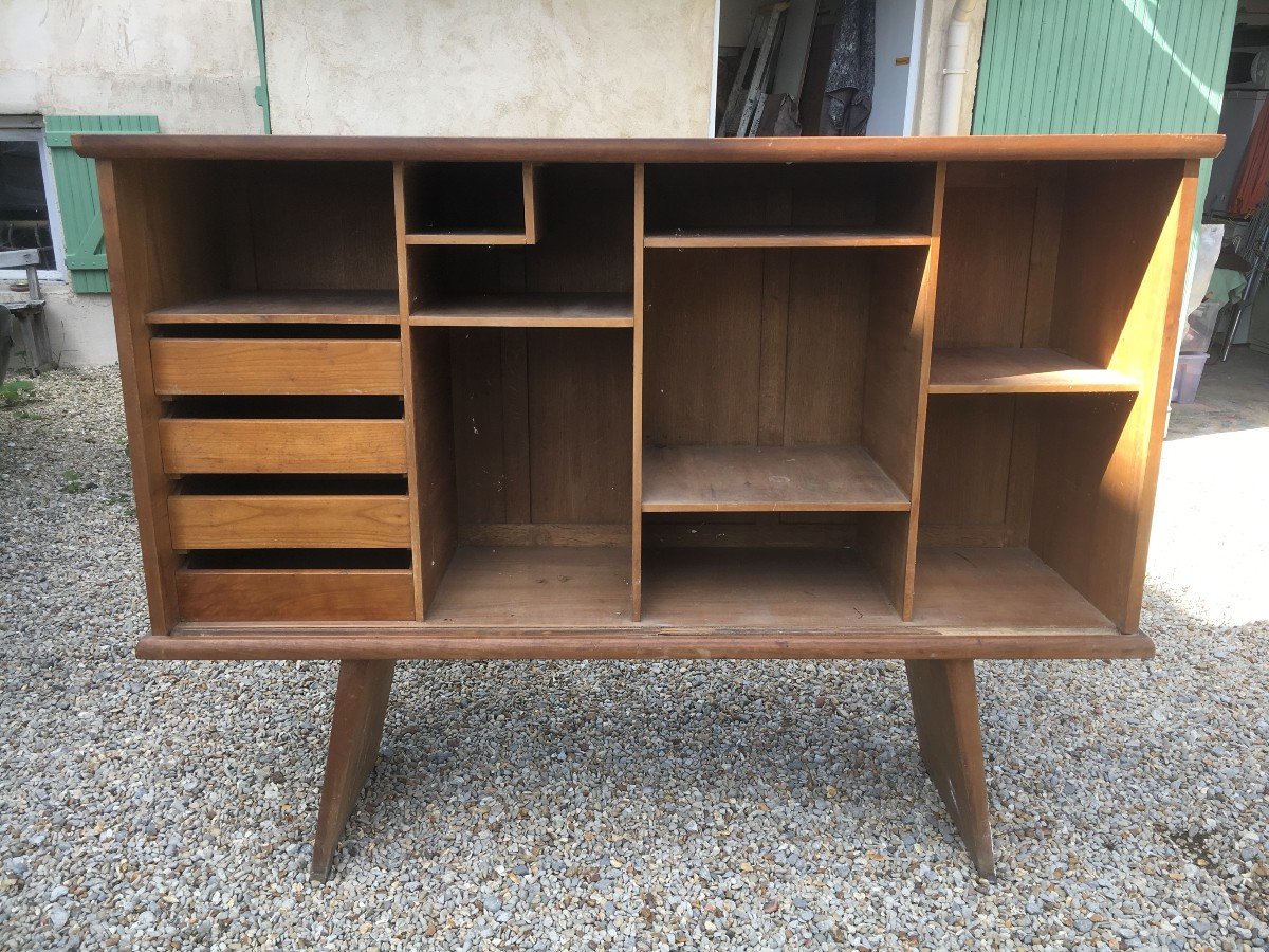 Buffet 2 Sliding Doors From The 1950s In The Taste Of Charlotte Perriand-photo-5