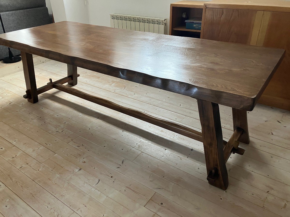 Large Table By Olavi Hanninen 1960 In Elm For 10 People