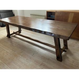 Large Table By Olavi Hanninen 1960 In Elm For 10 People