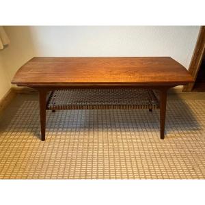 Table Basse Danoise Vintage 1960 En Palissandre Par Heltborg Mobler