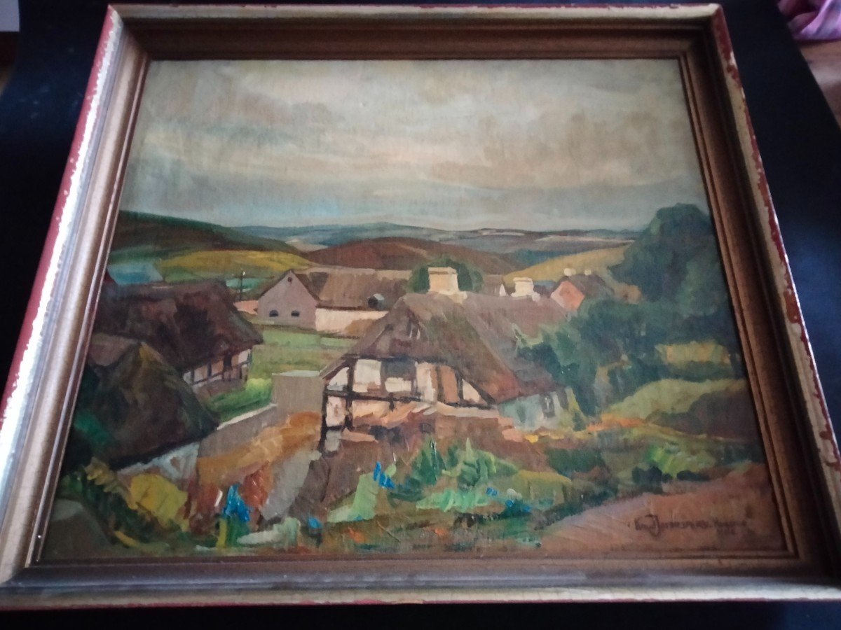 Danish School Painting By Knud Jespersen