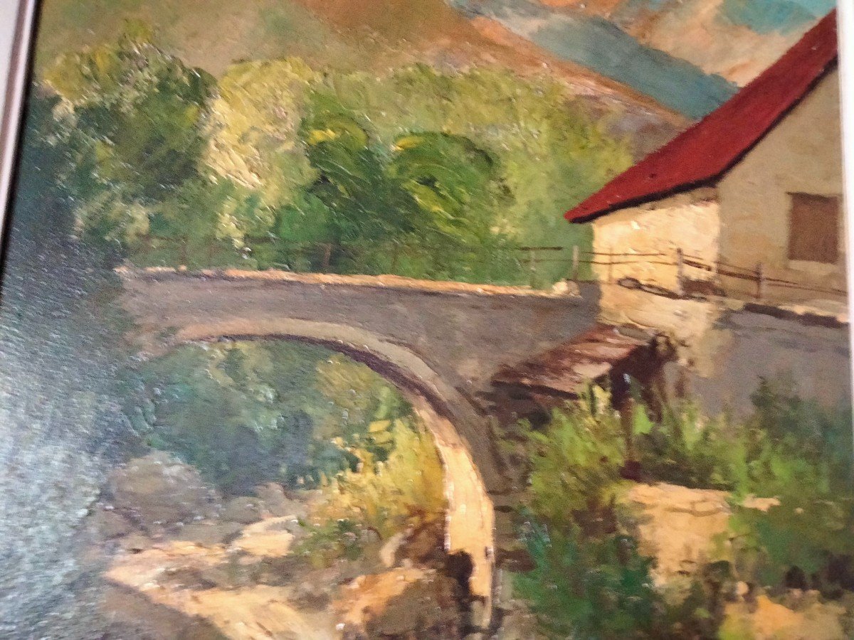 Tableau Suzanne Desmarets - Pont Sur Le Var-photo-3