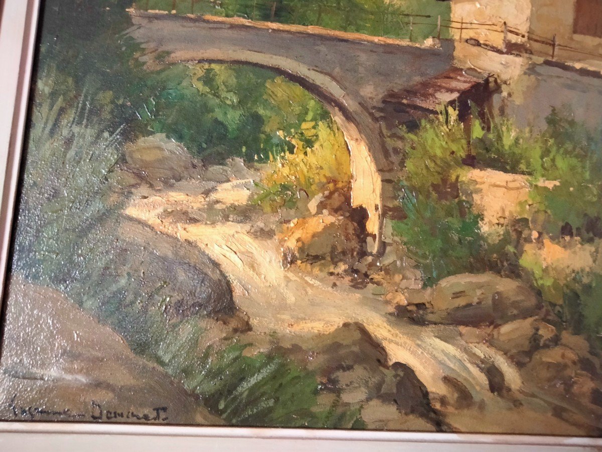 Tableau Suzanne Desmarets - Pont Sur Le Var-photo-4