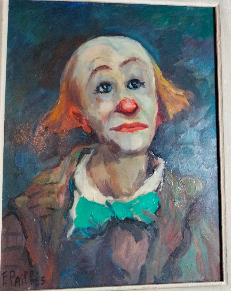 Painting By Fred Pailhes - The Clown-photo-2