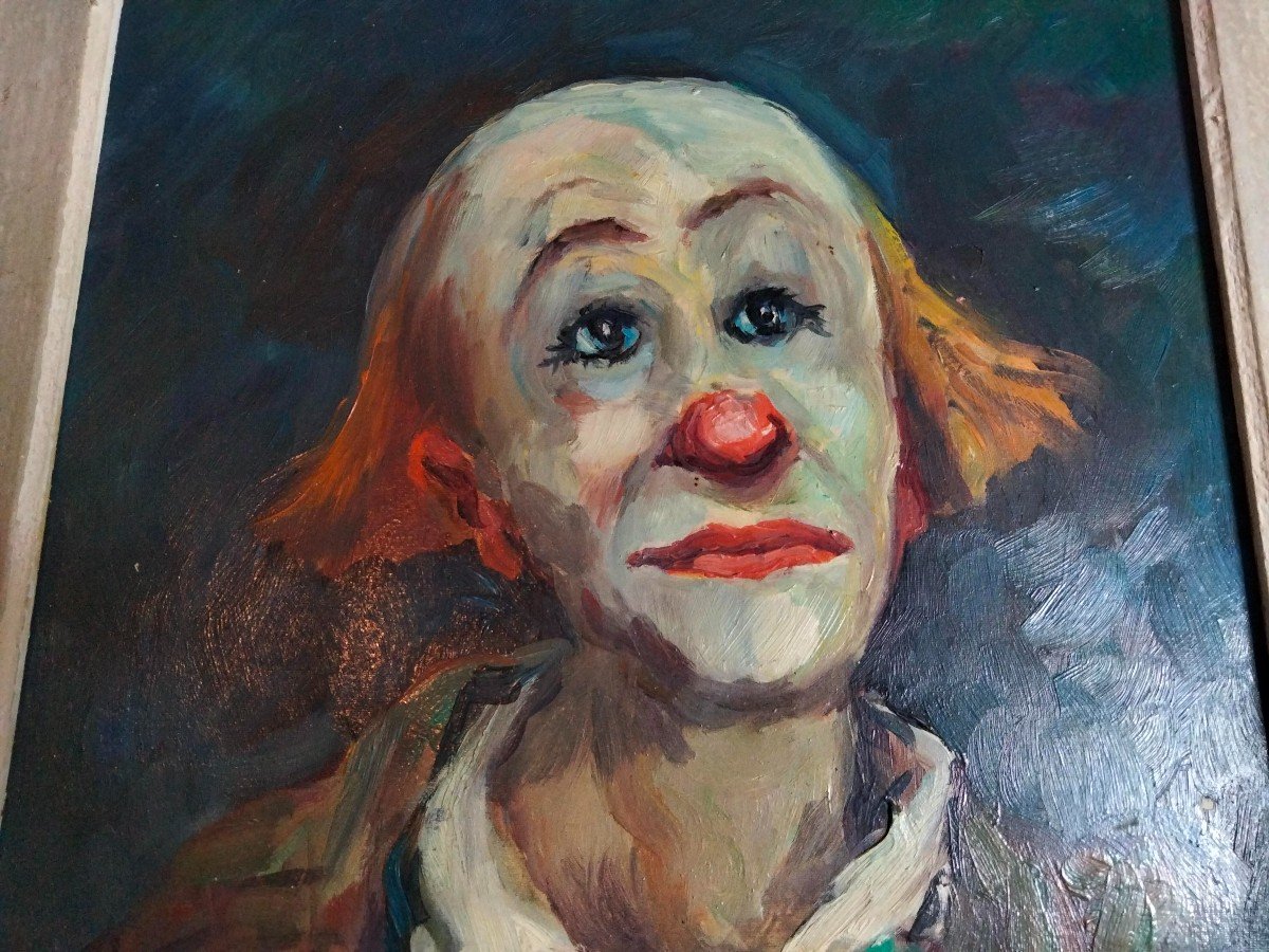 Painting By Fred Pailhes - The Clown-photo-3