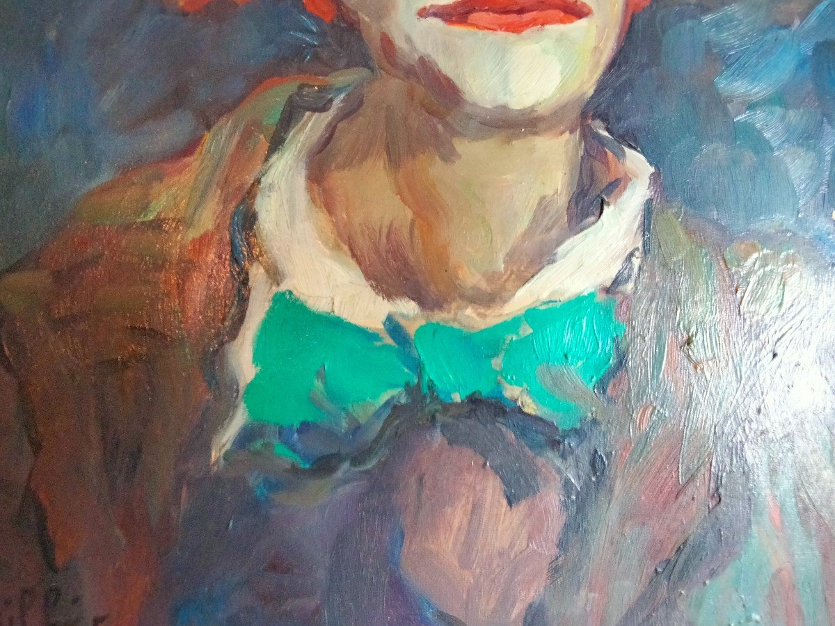 Painting By Fred Pailhes - The Clown-photo-4