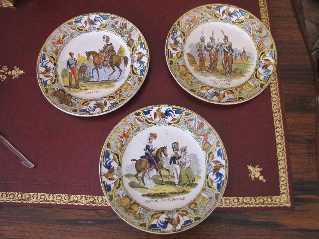 3 assiettes en Creil-photo-4