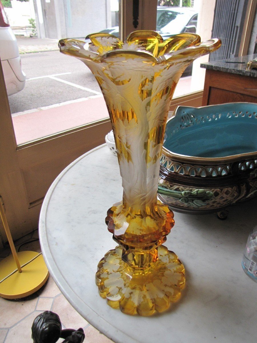 Vase en cristal de Bohême-photo-2