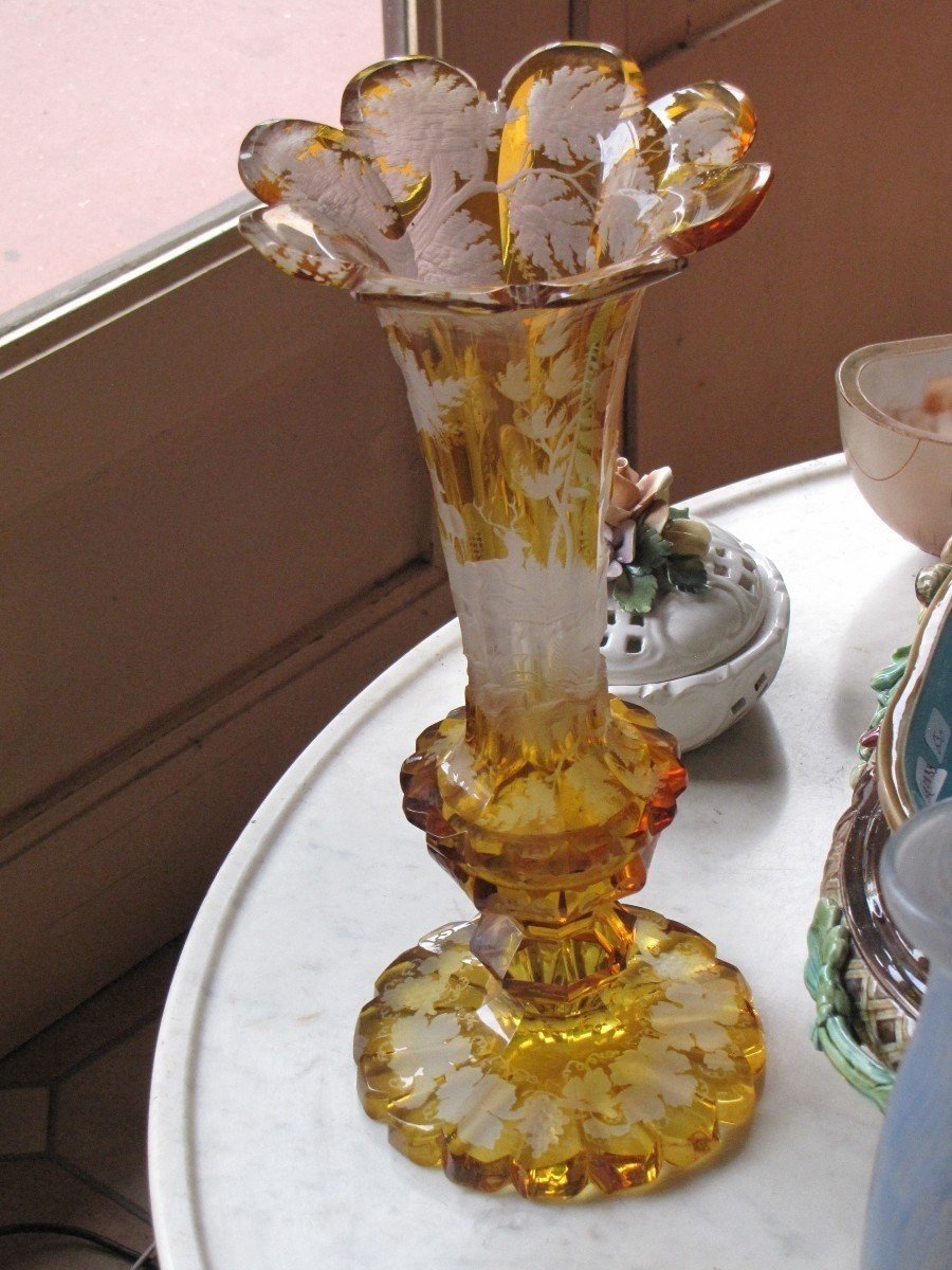 Vase en cristal de Bohême-photo-4