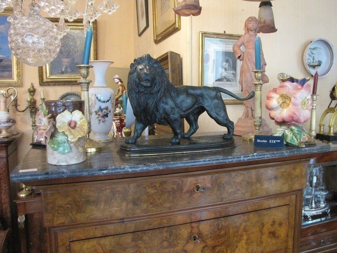 Lion en bronze-photo-1