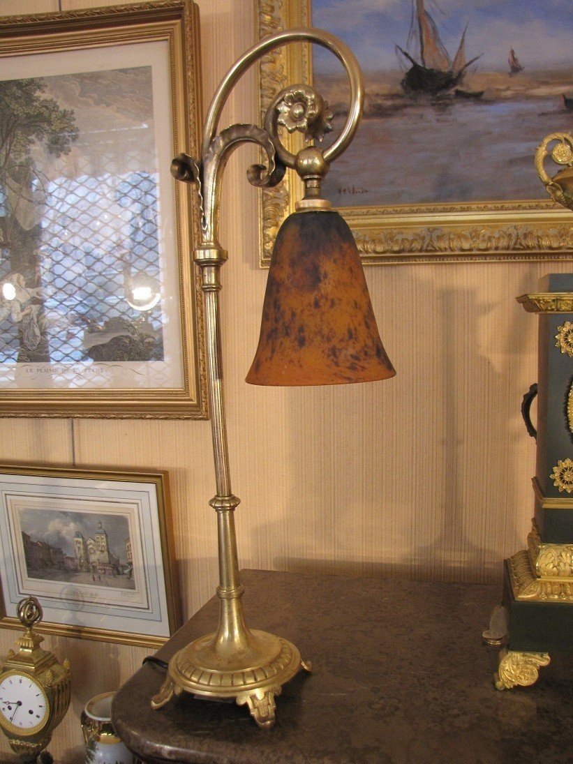 Lampe en pâte de verre