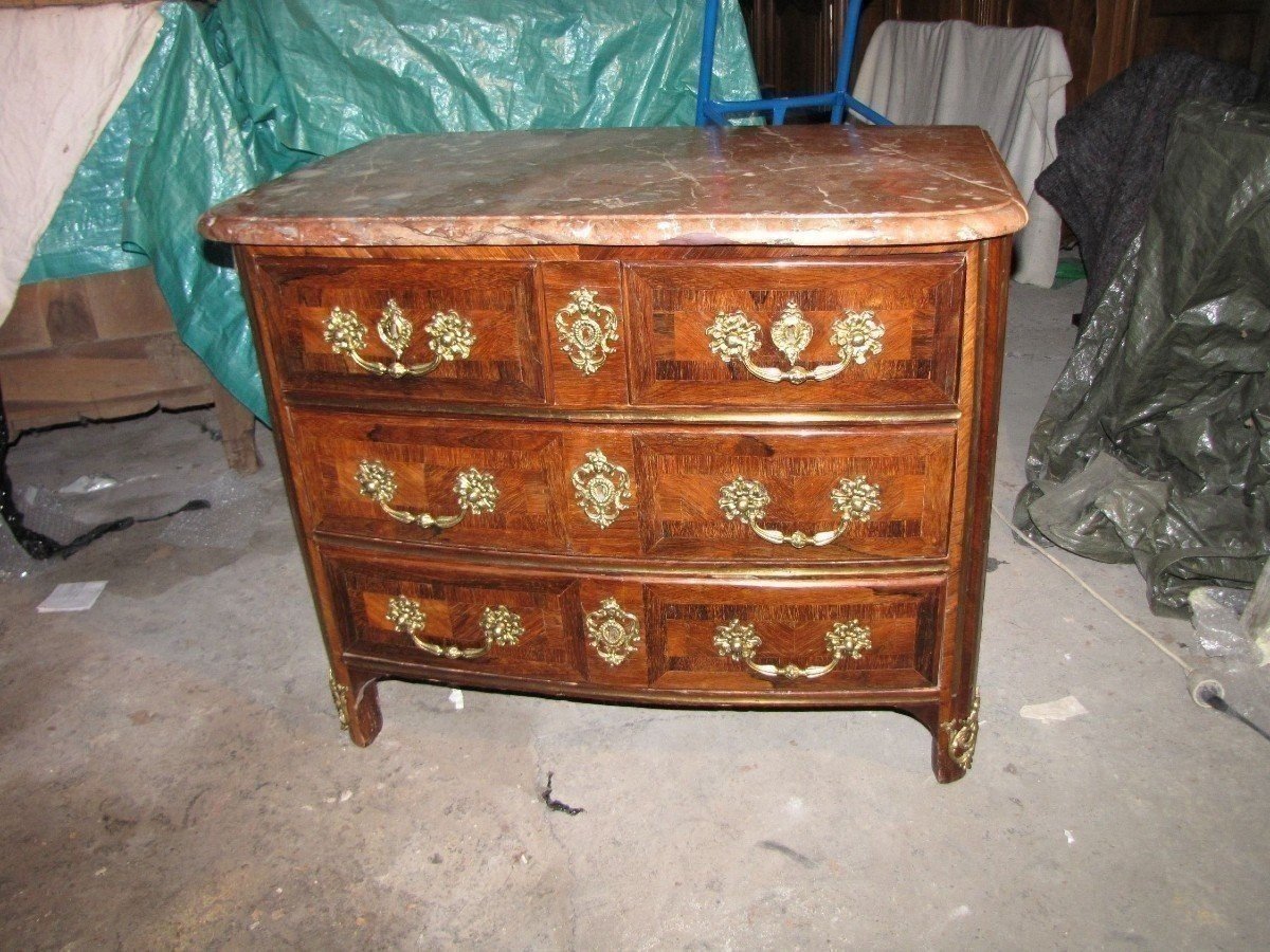 Small Regency Chest Of Drawers-photo-4