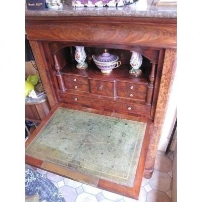 Mahogany Secretary With Doors-photo-3