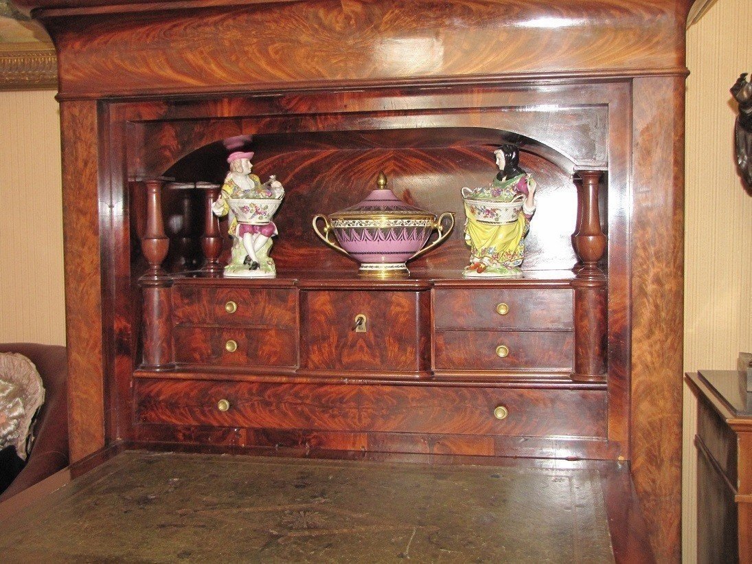 Mahogany Secretary With Doors-photo-1