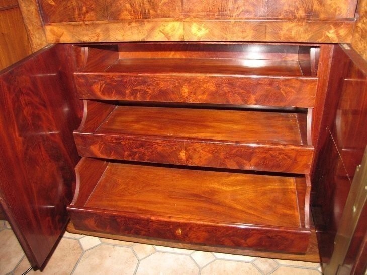 Mahogany Secretary With Doors-photo-5