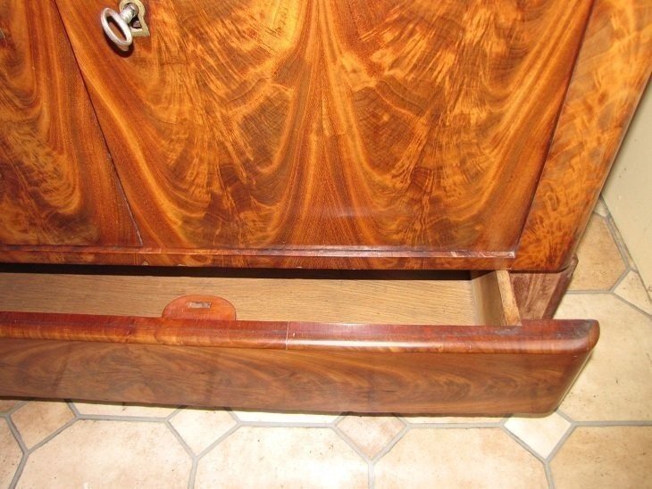 Mahogany Secretary With Doors-photo-6