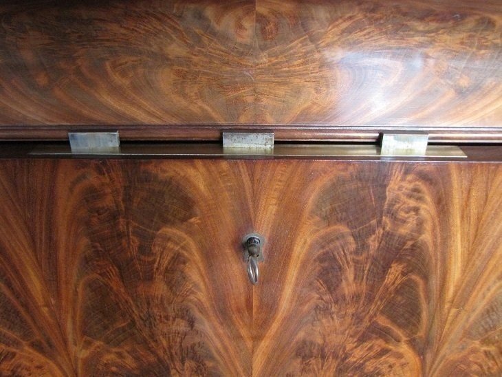 Mahogany Secretary With Doors-photo-8