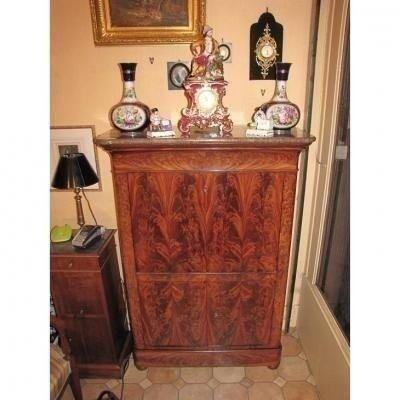 Mahogany Secretary With Doors