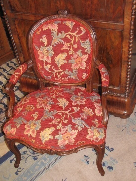 Fauteuil Louis XV éstampillé-photo-3