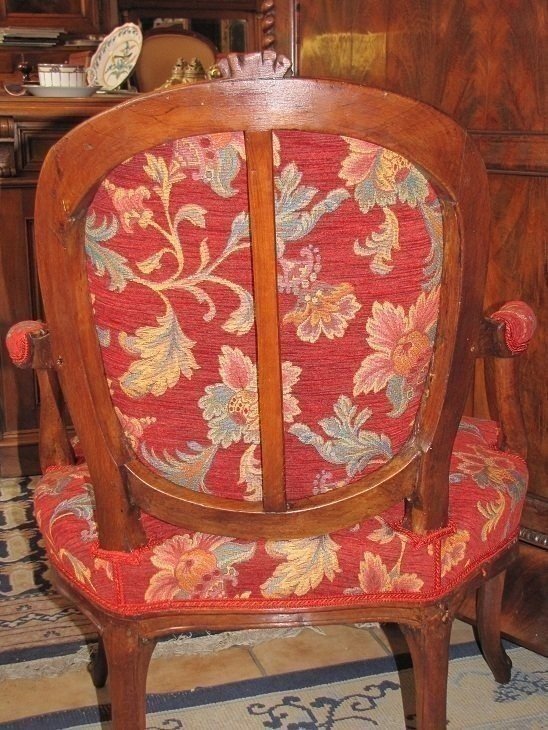 Fauteuil Louis XV éstampillé-photo-4