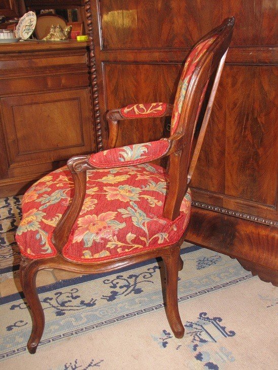 Fauteuil Louis XV éstampillé-photo-6