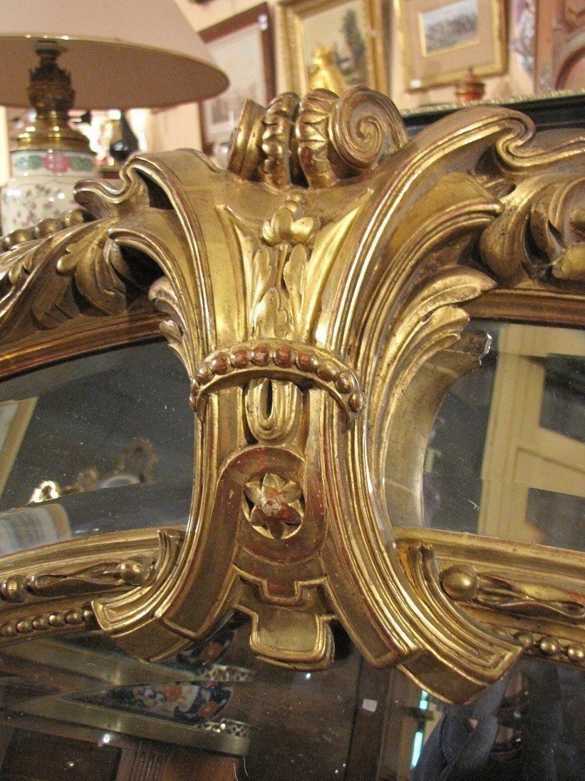 Miroir oval Napoleon III-photo-1