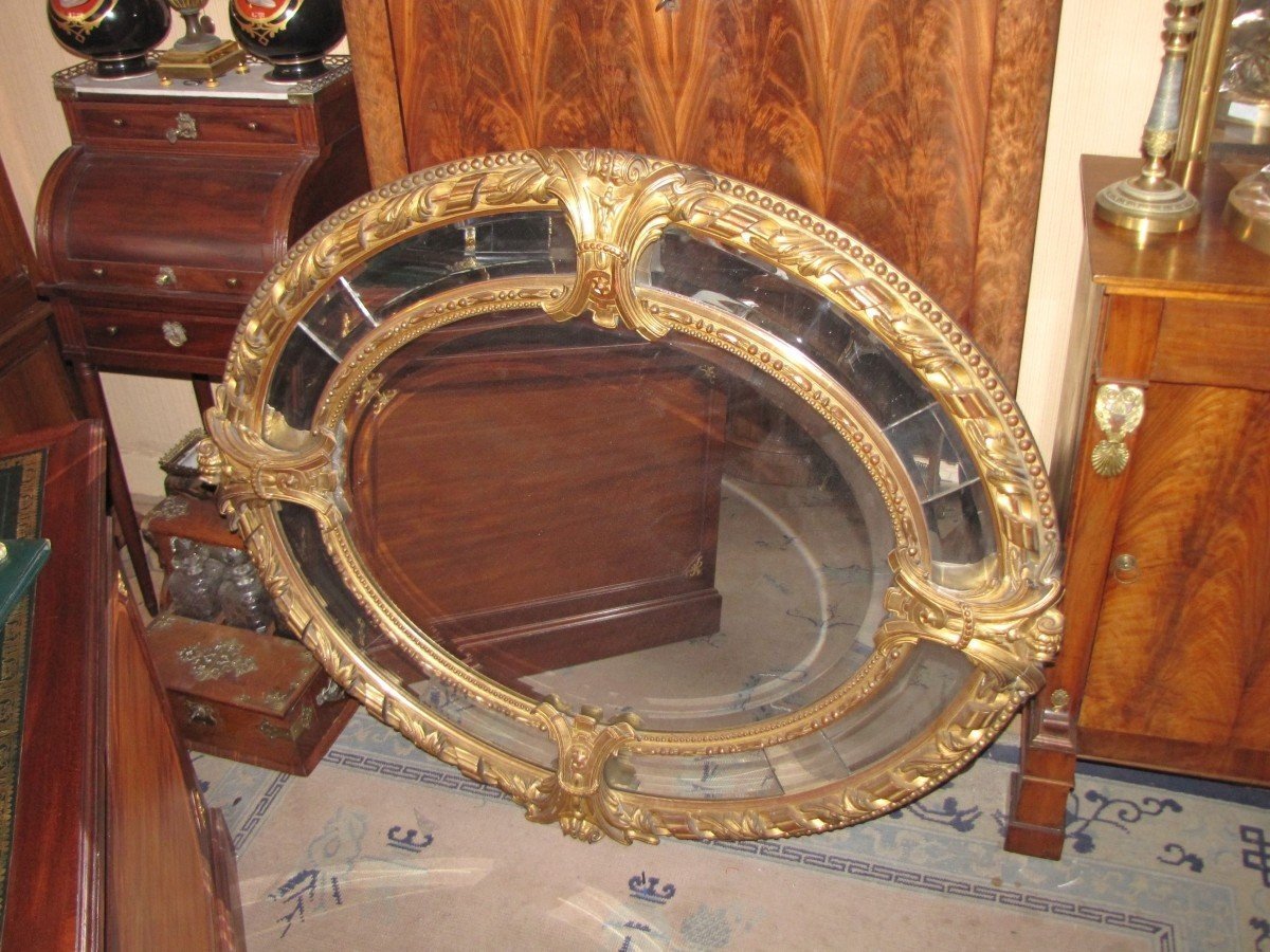 Miroir oval Napoleon III-photo-6