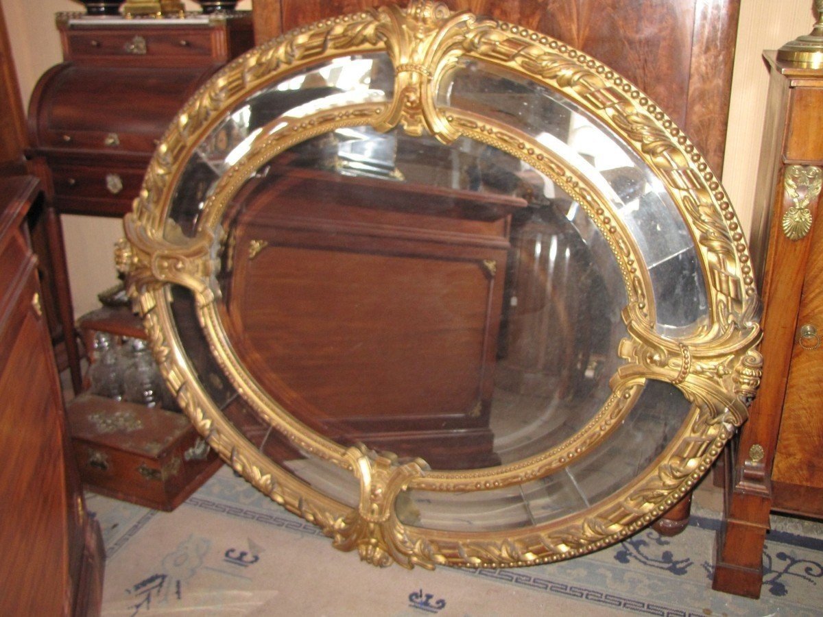 Miroir oval Napoleon III