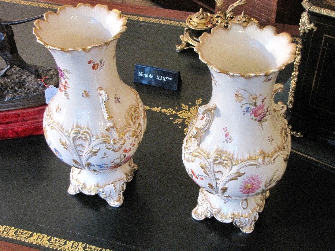 Pair Of Sarguemines Vases-photo-2