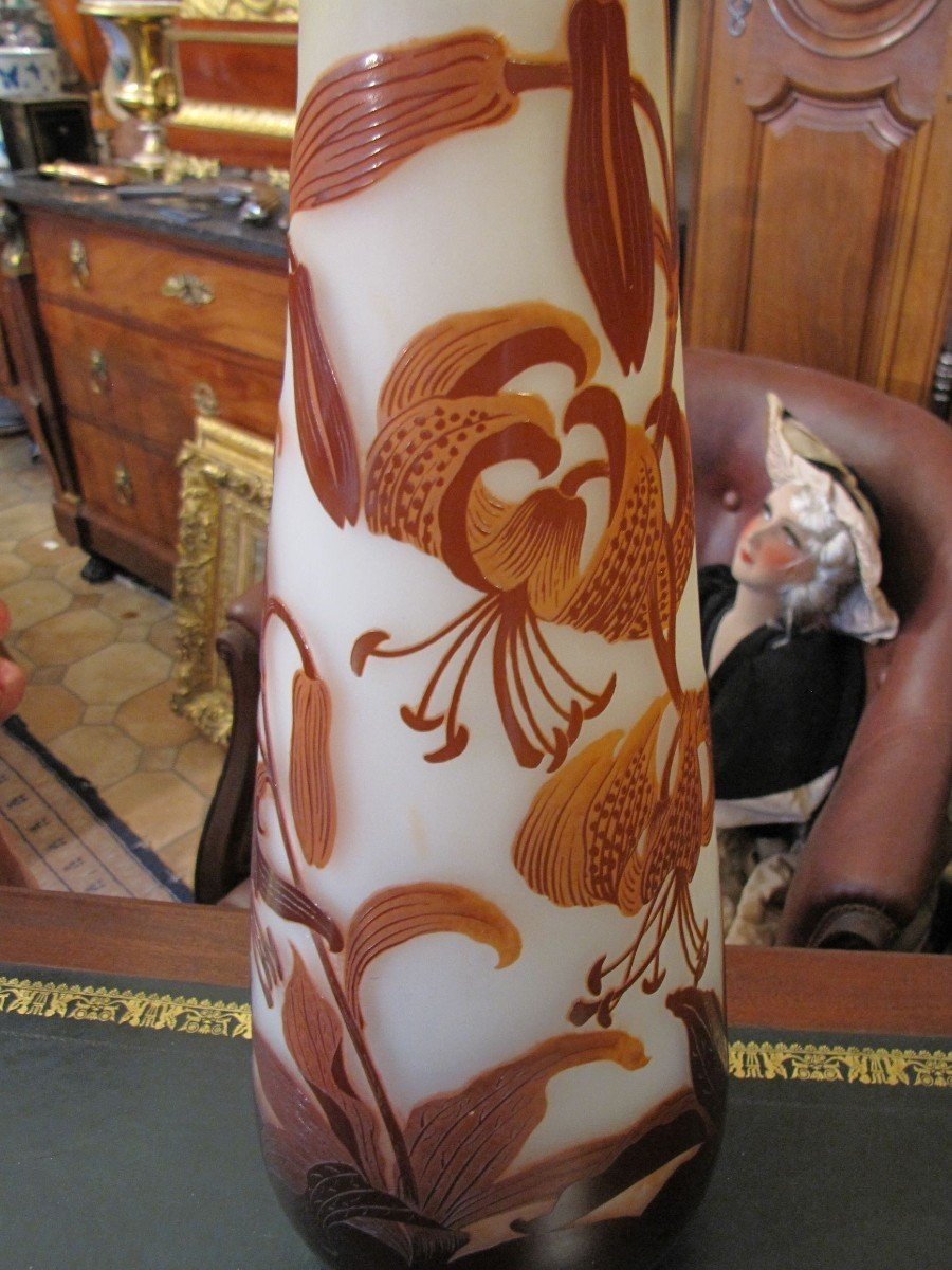 Important vase Galle-photo-2