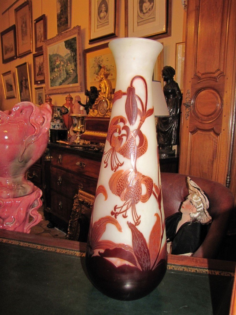 Important vase Galle-photo-3