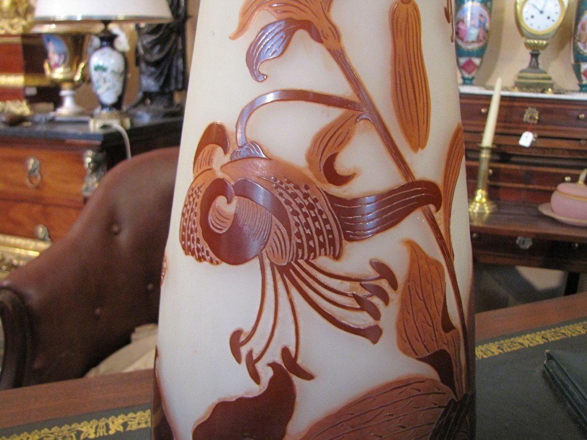 Important Galle Vase-photo-4