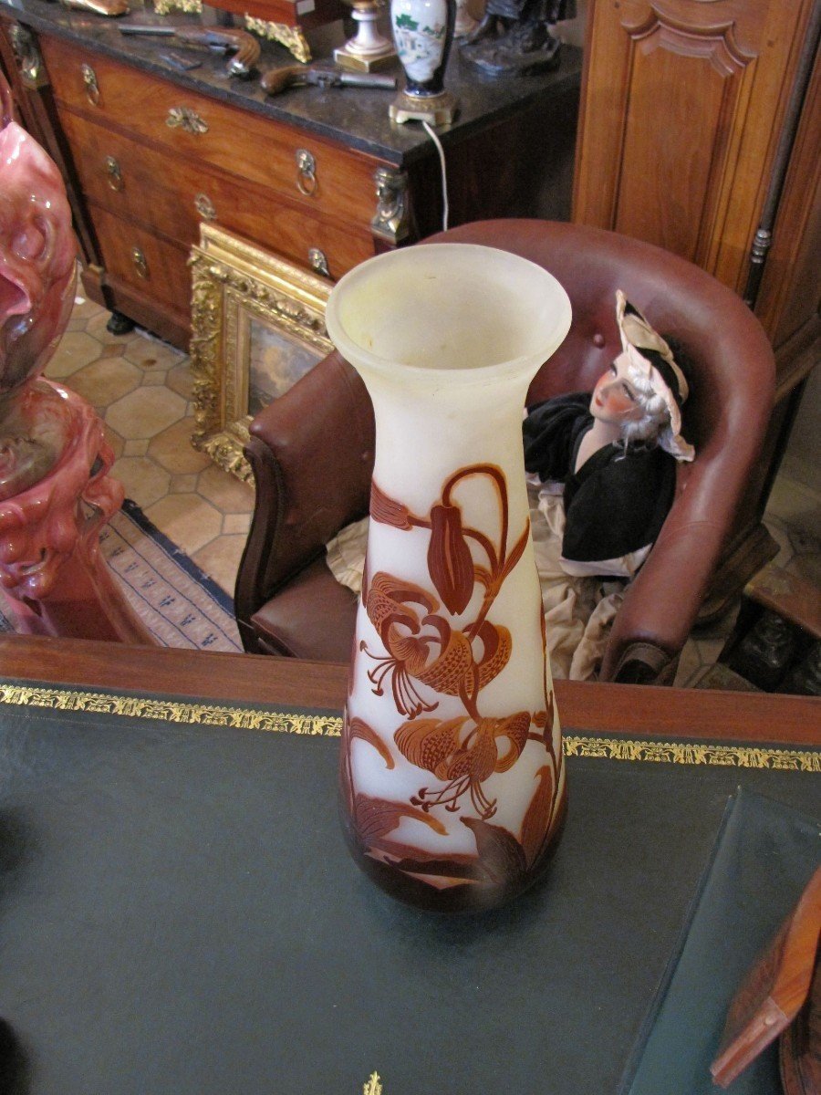 Important vase Galle-photo-6