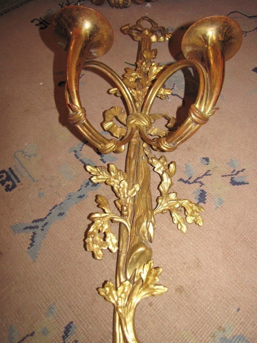 Important Bronze Wall Light-photo-2