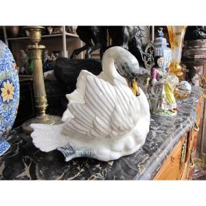 Cygne en faience