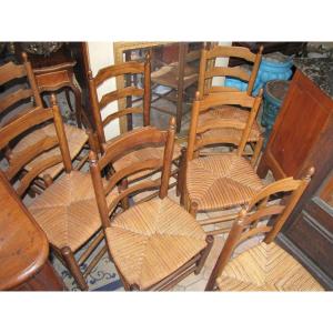 Series Of Old Chairs