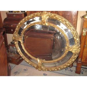 Napoleon III Oval Mirror