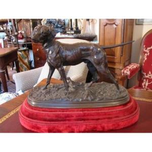 Chien en bronze