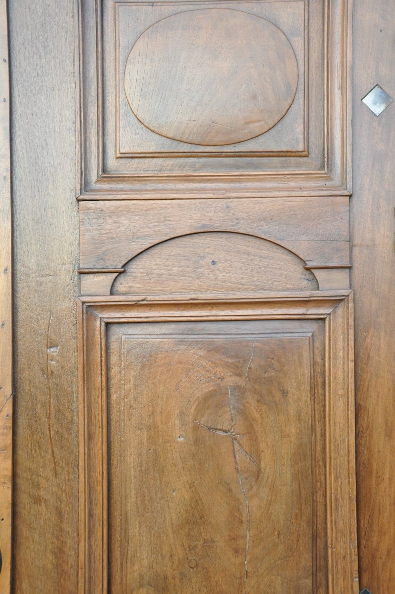 Old Door Walnut Front Door Early Nineteenth Century -photo-4