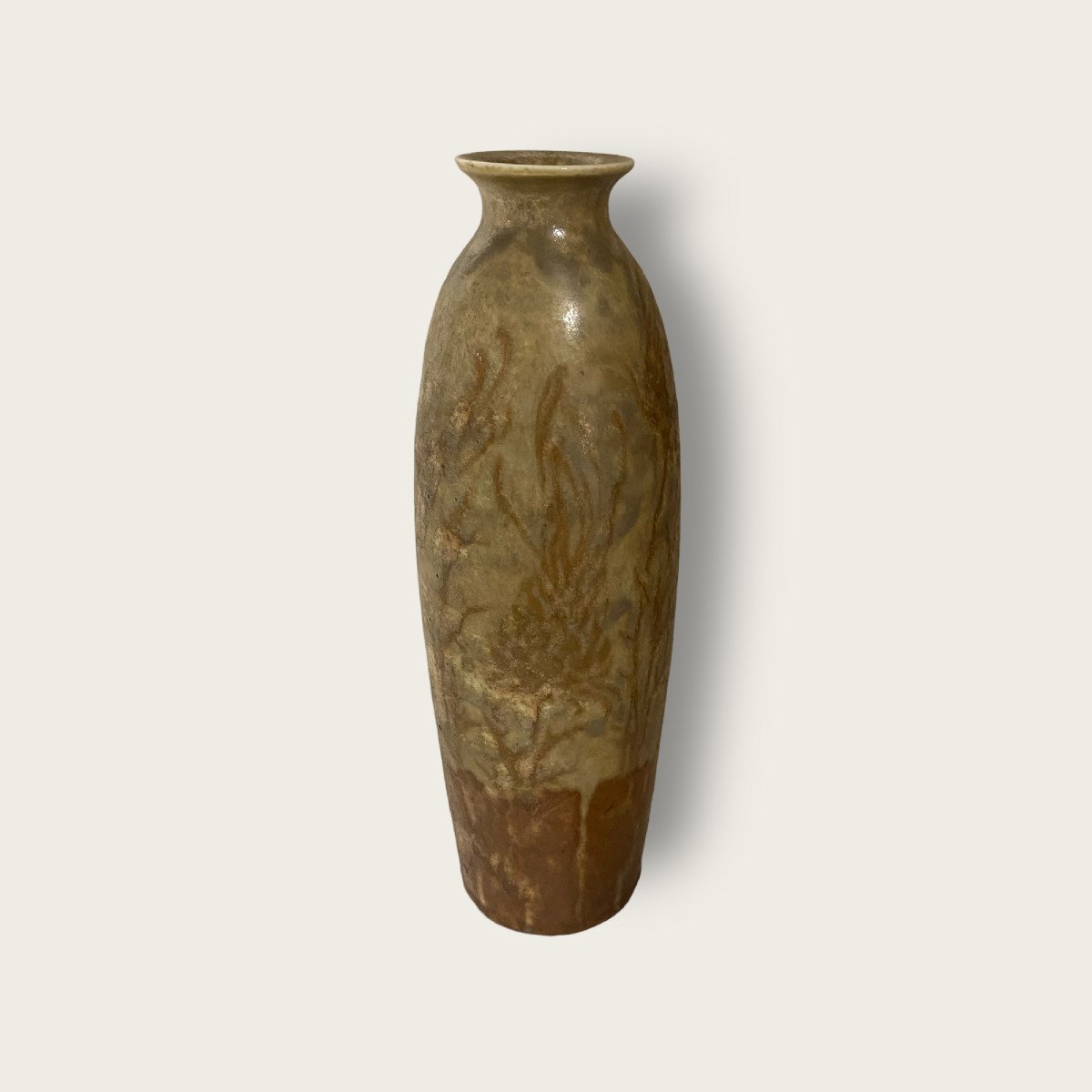 Emile Diffloth, Vase With Plant Decor-photo-2