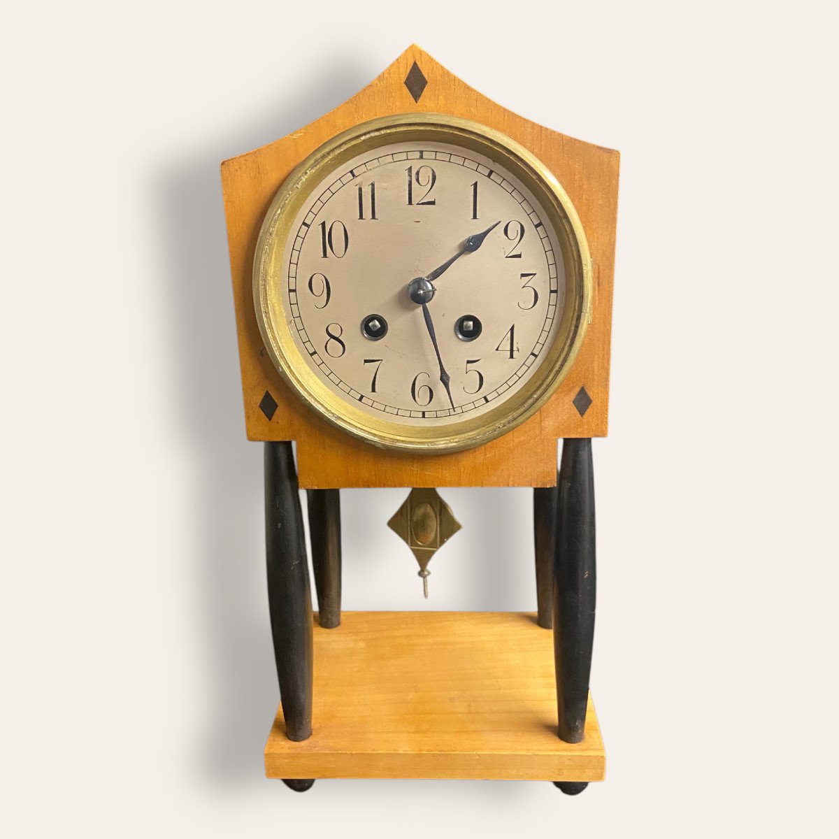 Lenzkirch Table Clock Circa 1910, German Work-photo-7