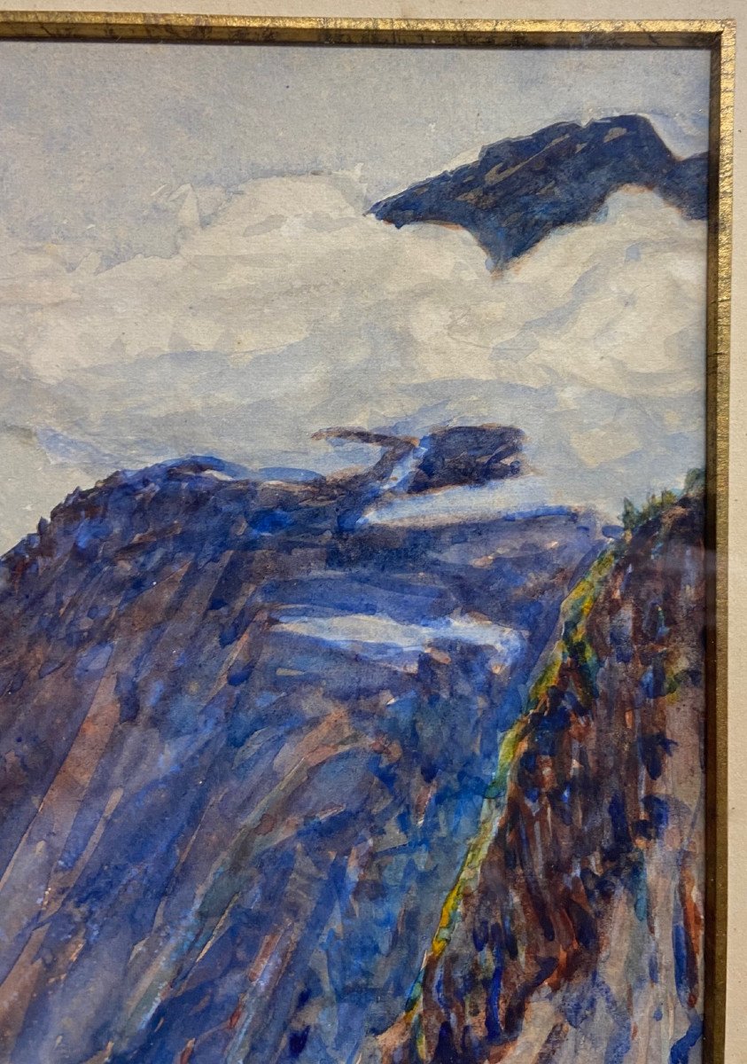 José Mingret, Paysage De Montagne-photo-3